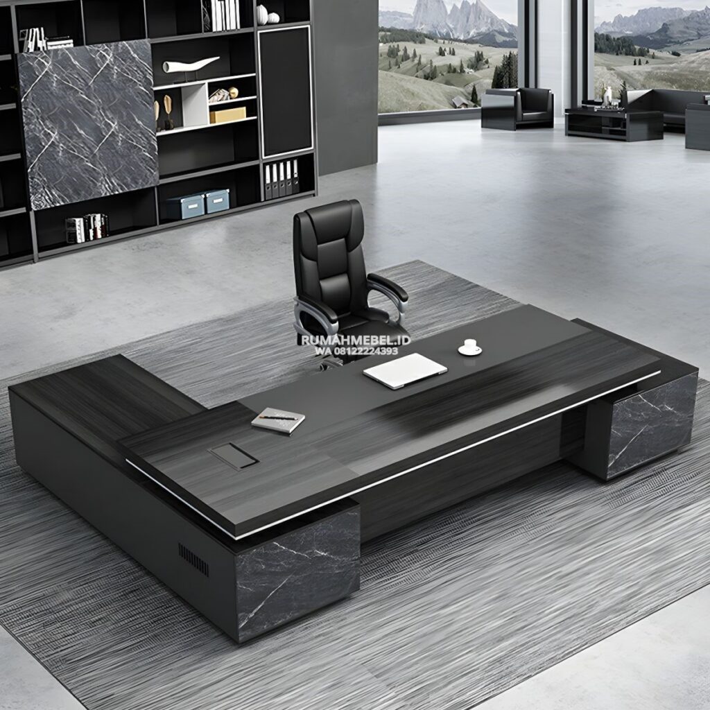 Meja Direktur Minimalis Modern Mewah Meja Direktur L Shape Minimalis Mewah