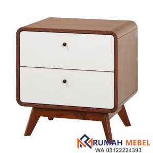 Meja Samping Tempat Tidur Retro