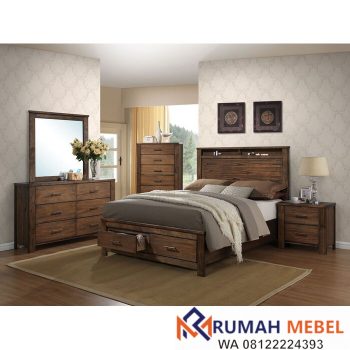 Set Kamar Tidur Minimalis Jati Terbaru