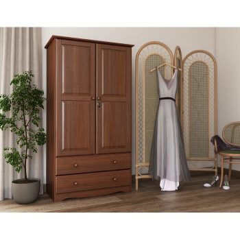 Lemari Pakaian Minimalis Jati 2 Pintu Porter