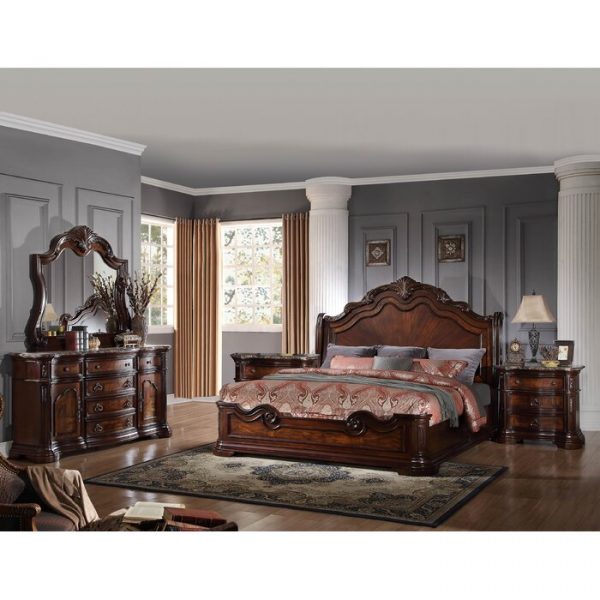 Set Kamar Tidur Jati Mewah Fletcher