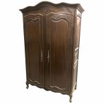 Lemari Pakaian Kayu Jati Natural 2 Pintu