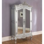 Lemari Baju Kaca Silver Rochelle 2 Pintu