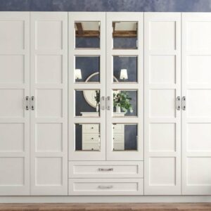 Lemari Pakaian Minimalis 6 Pintu Country