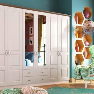 Lemari Baju Minimalis 6 Pintu Klistra