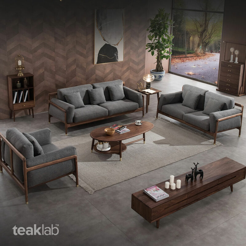 Sofa Ruang Tamu Modern Kayu Jati