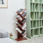 Rak Buku Pohon Kayu Jati
