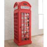 Lemari Hias Telepon Merah