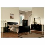 Set Kamar Minimalis Warna Hitam