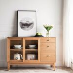 Bufet Jati Minimalis Ruang Makan Drawer