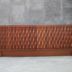 Bufet Kayu Jati Minimalis Vintage Brutalist