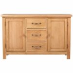 Bufet Kayu Jati Minimalis Wide Drawer