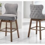 Kursi Bar Kayu Jati Wadley Swivel