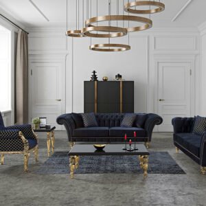 Kursi Tamu Sofa Mewah Klasik Latte