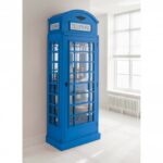 Lemari Hias Telepon Biru