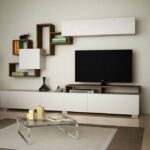 Meja TV Minimalis Modern Shelved
