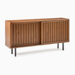 Meja TV Minimalis Unik Slatted Narrow