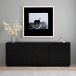 Meja TV Modern Hitam Alexa Burnished