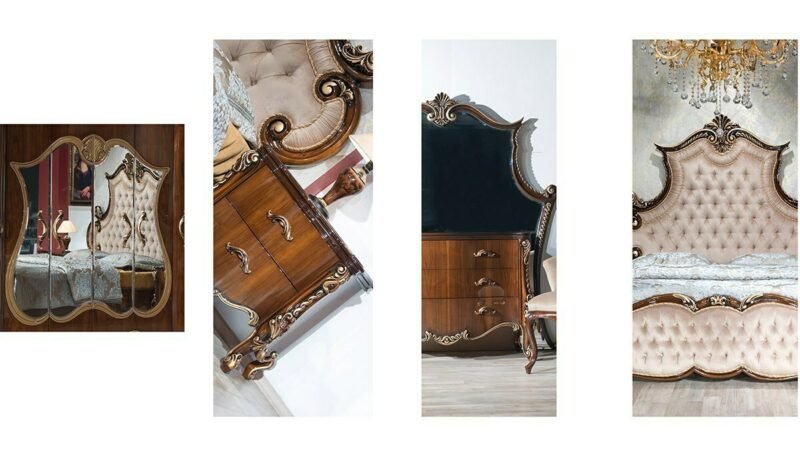 Set Kamar Tidur Mewah Walnut Eltugrul