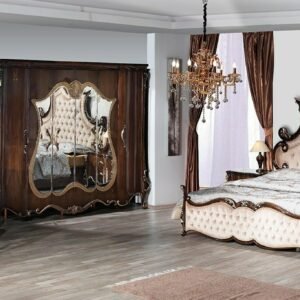 Set Kamar Tidur Mewah Walnut Eltugrul