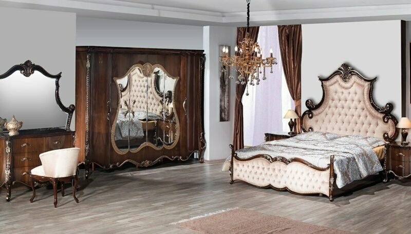 Set Kamar Tidur Mewah Walnut Eltugrul