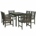 Set Meja Makan Modern Outdoor Zephyrine