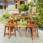 Set Meja Makan Outdoor Jati Branch