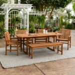 Set Meja Makan Outdoor Jati Skoog