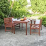Set Meja Makan Outdoor Klasik Amabel