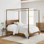 Tempat Tidur Kayu Empat Pilar Acorn