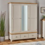 Lemara Pakaian Minimalis 3 Pintu Cotswold Grey