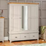 Lemari Baju Minimalis 3 Pintu Downton Grey