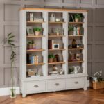 Lemari Buku Minimalis Modern Downton Grey