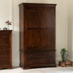 Lemari Pakaian Jati 2 Pintu French Hardwood
