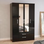 Lemari Pakaian Modern Linch 4 Pintu