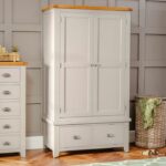 Lemari Pakaian Terbaru 2 Pintu Downton Grey
