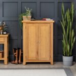 Lemari Sepatu Kayu Minimalis 2 Pintu