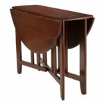 Meja Cafe Lipat Bundar Drop Leaf