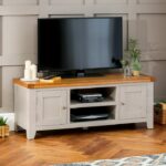 Meja TV Kayu Murah Downton Grey
