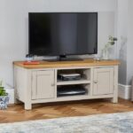 Meja TV Kayu Terbaru Cotswold Grey