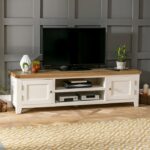 Meja TV Minimalis Cheshire Cream