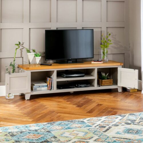 Meja TV Minimalis Terbaru Dowton Grey