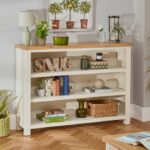Rak Buku Kayu Cotswold Cream