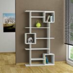 Rak Buku Kayu Modern Minimalis