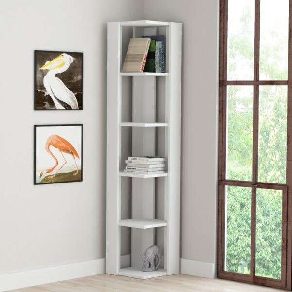 Rak Buku Pojok Dinding Corner