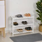 Rak Sepatu Kayu Mahoni Minimalis