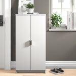 Rak Sepatu Kayu Modern Minimalis Putih