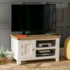 Rak TV Minimalis Terbaru Chesire Cream