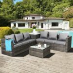 Set Kursi Rotan Sintetis Demp 6 Seater