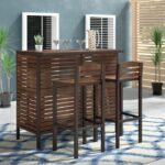 Set Meja Bar Kayu Boynton 2 Kursi
